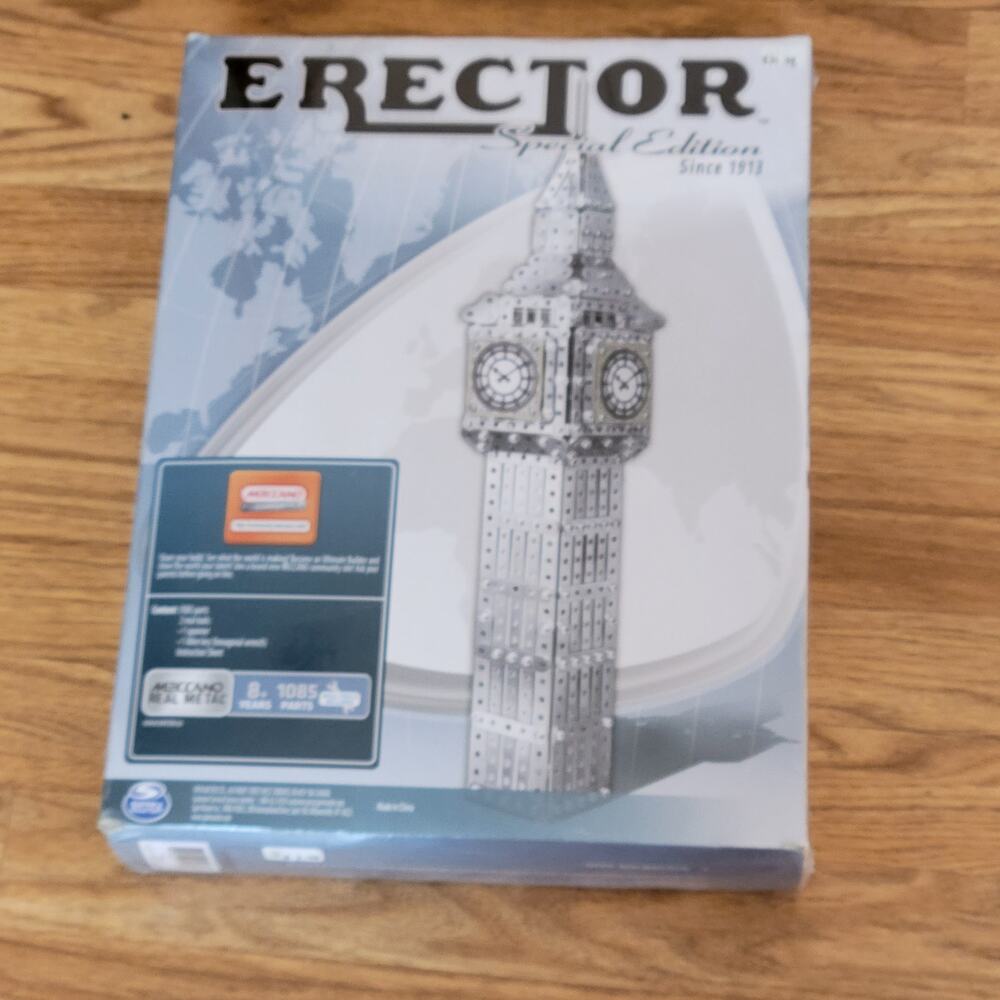 Meccano Erector Big Ben Special Edition Set Clock Tower Of London Steelers New